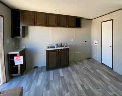 Suite kitchen of a 16×76 4-suite full-kitchen unit